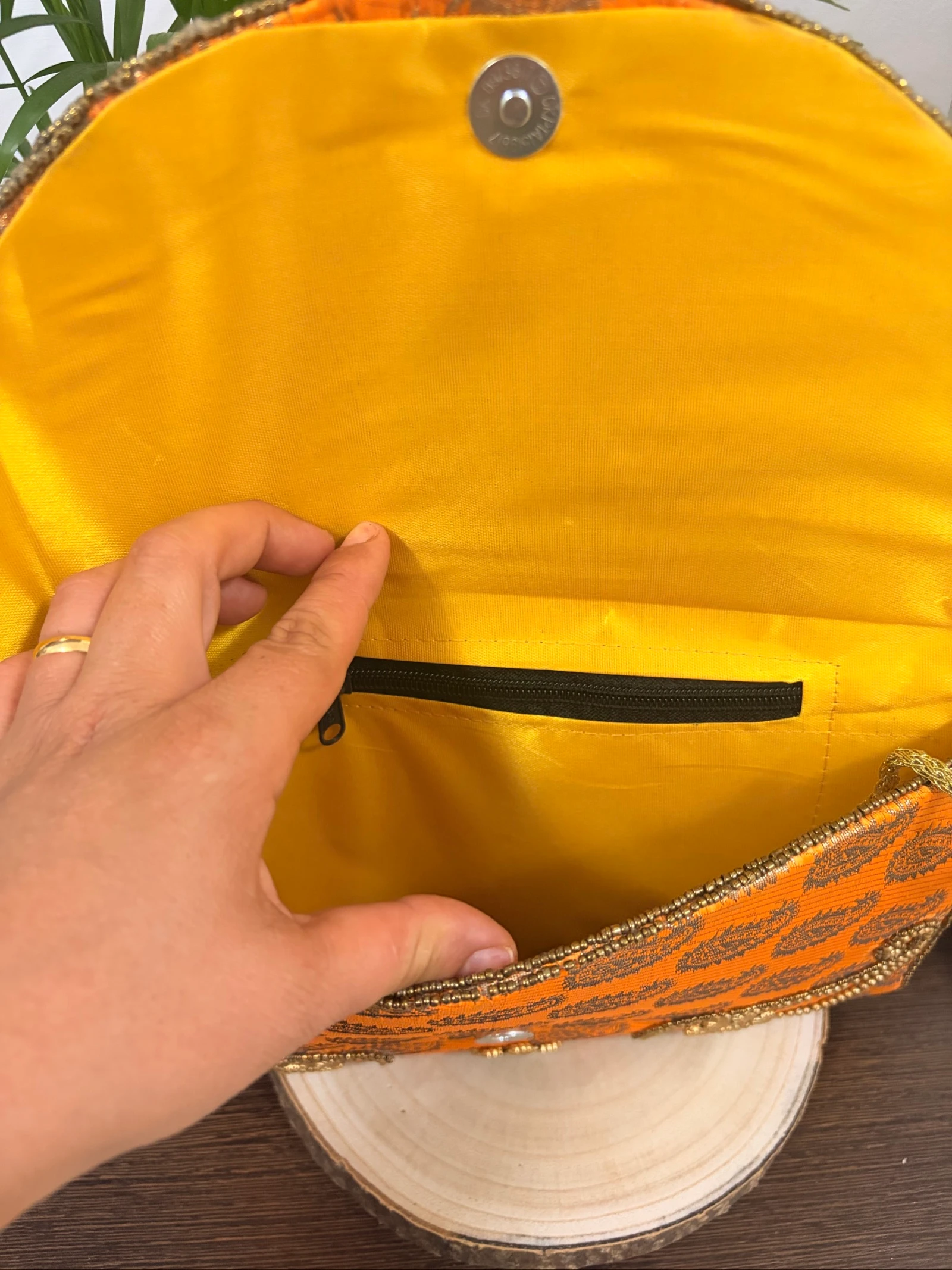 Orange and Gold Bohemian Bag – photo 5